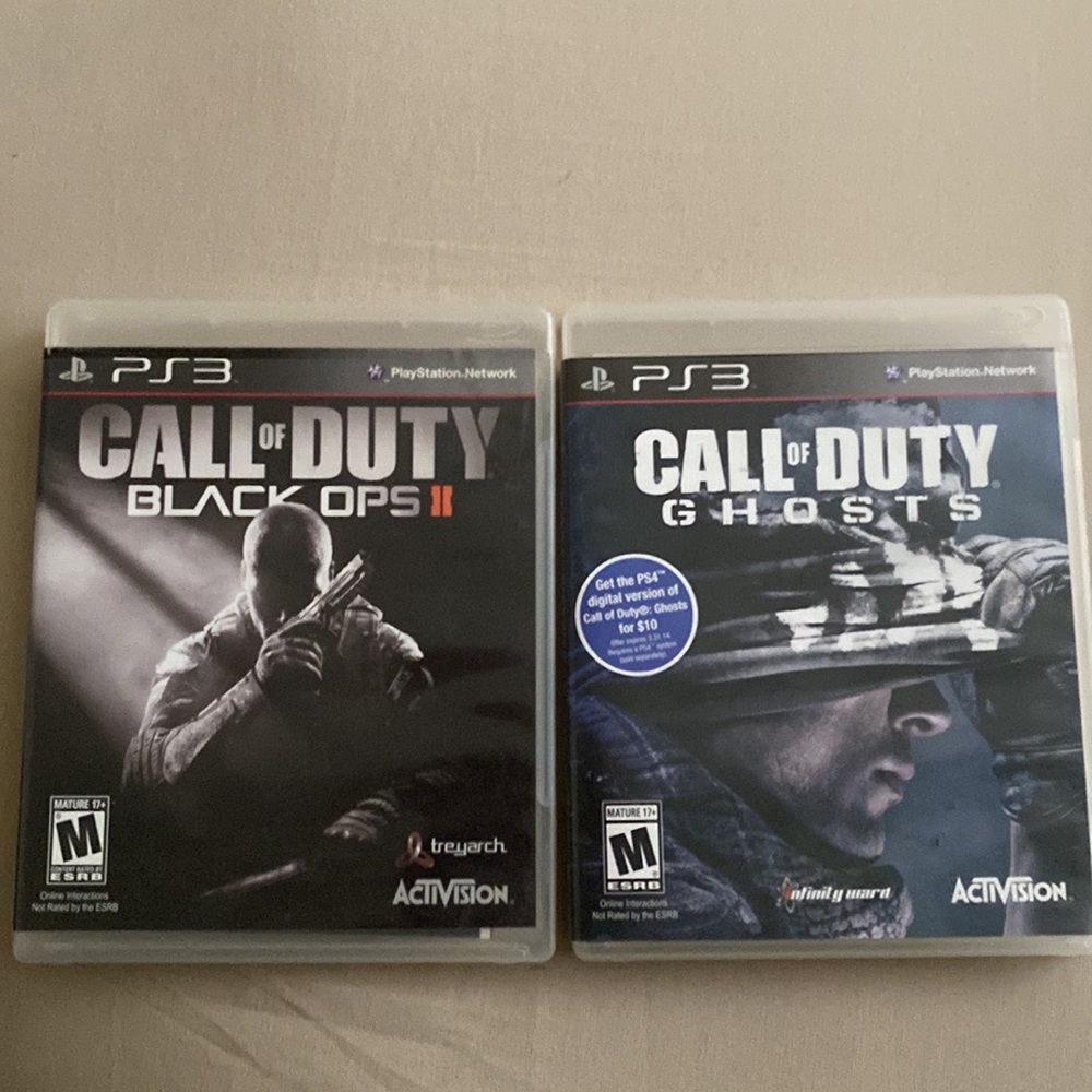 PS3 Call of duty ghost / call of duty black ops 2